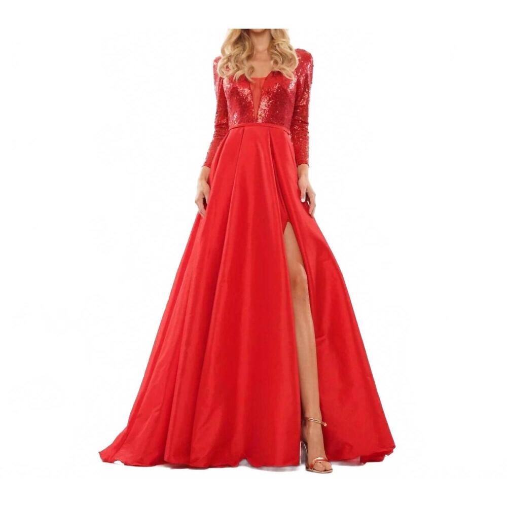 NEW COLORS DRESS rylee gown in red